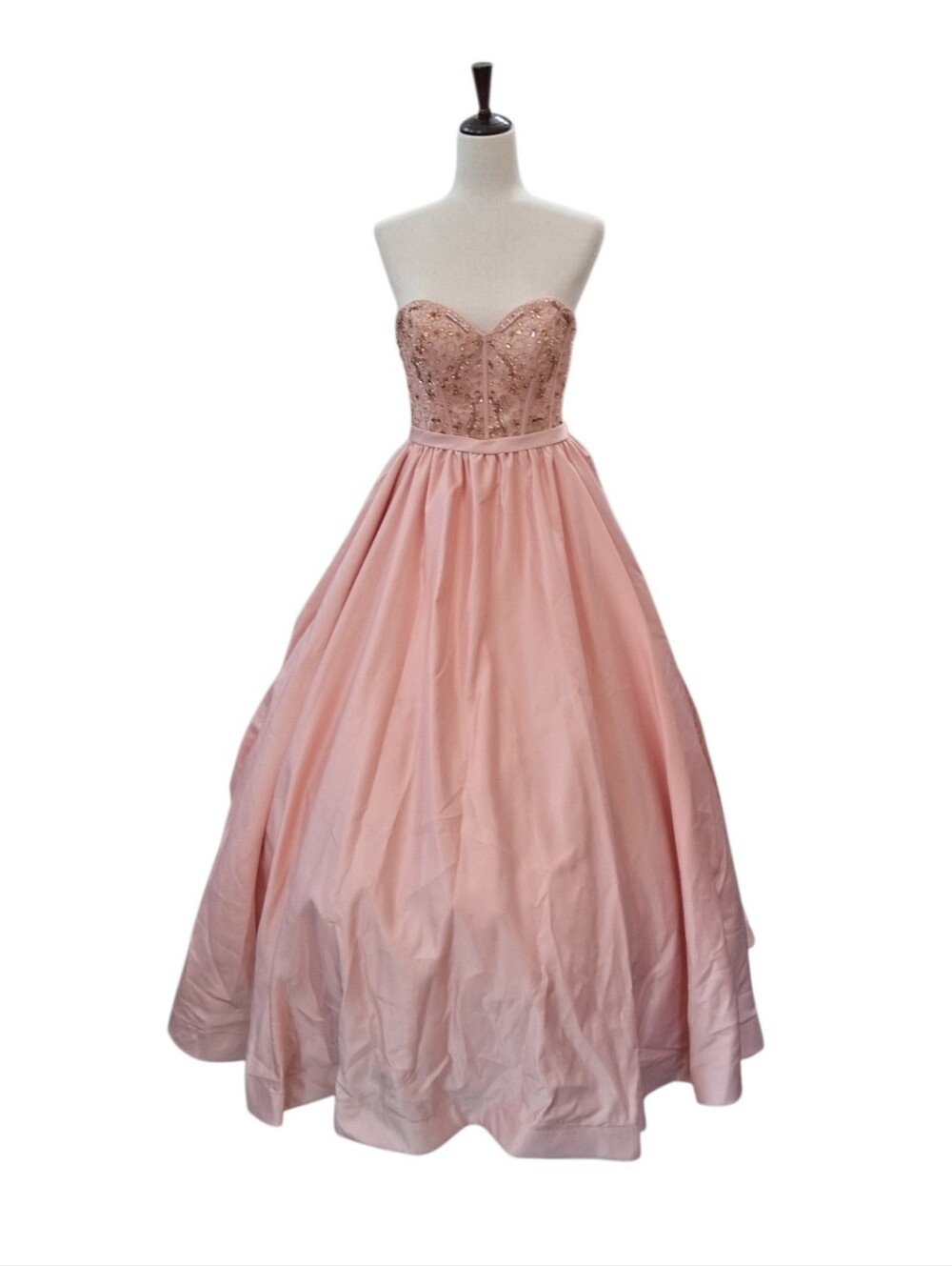 CAMILLE LA VIE STRAPLESS BEADED  BALL GOWN  & PETTICOAT SZ 4 PROM,  SWEET 16 15